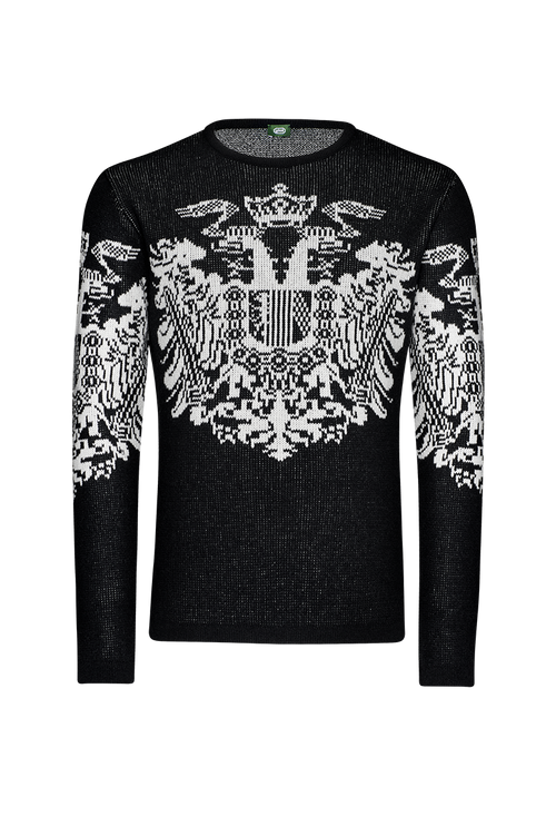 Strickpullover mit Doppeladler