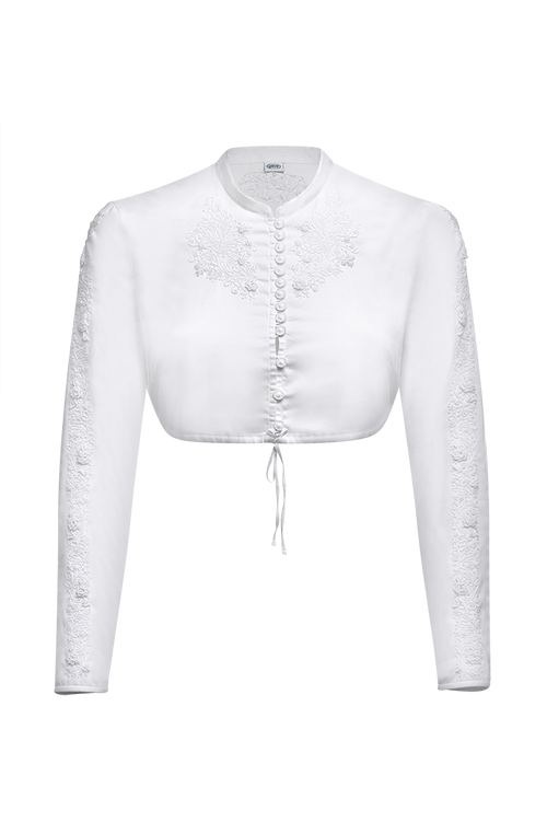 Dirndlbluse Edition aus Baumwollsatin