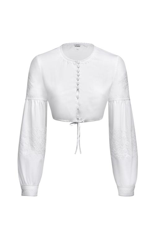 Dirndlbluse Edition aus Baumwollsatin