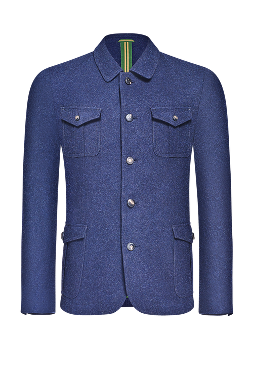 Jacke mit aufgesetzten Taschen