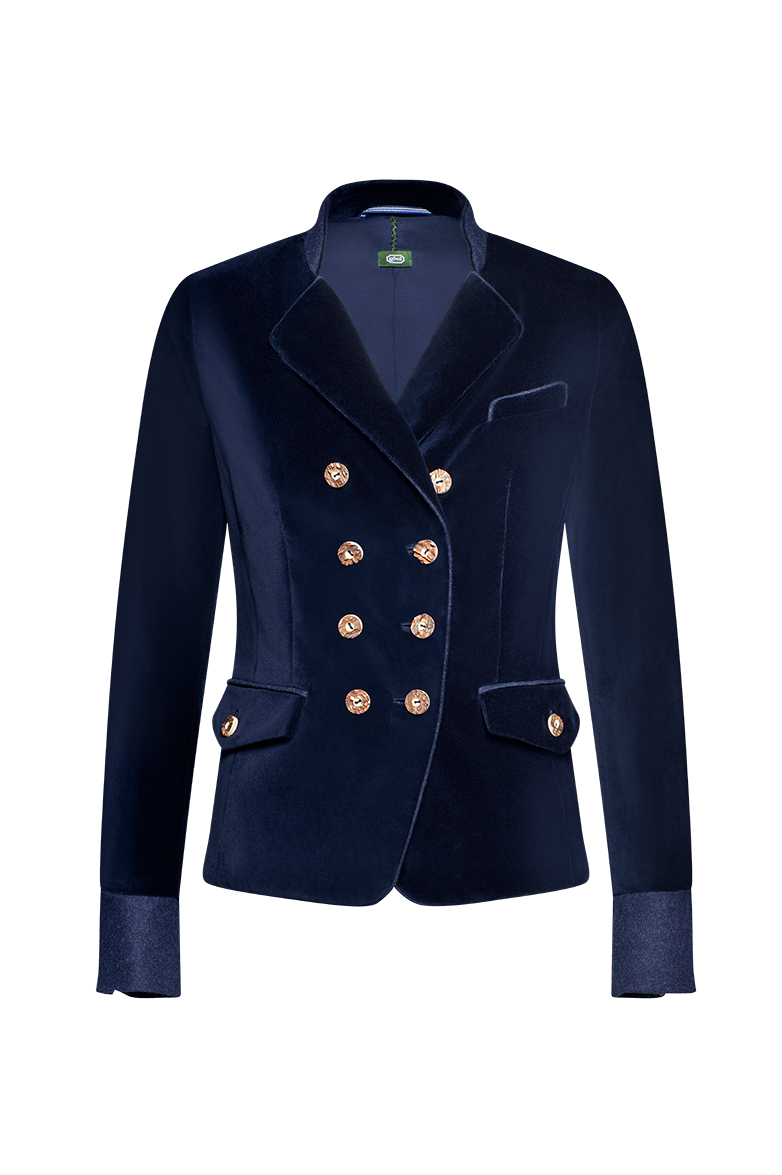 Samtjacke mit Revers - Bild 1