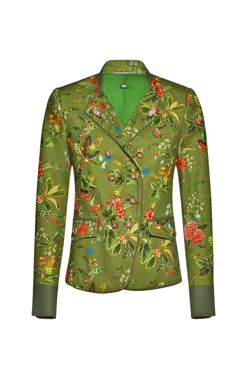 Florale Stehkragenjacke - Bild 1
