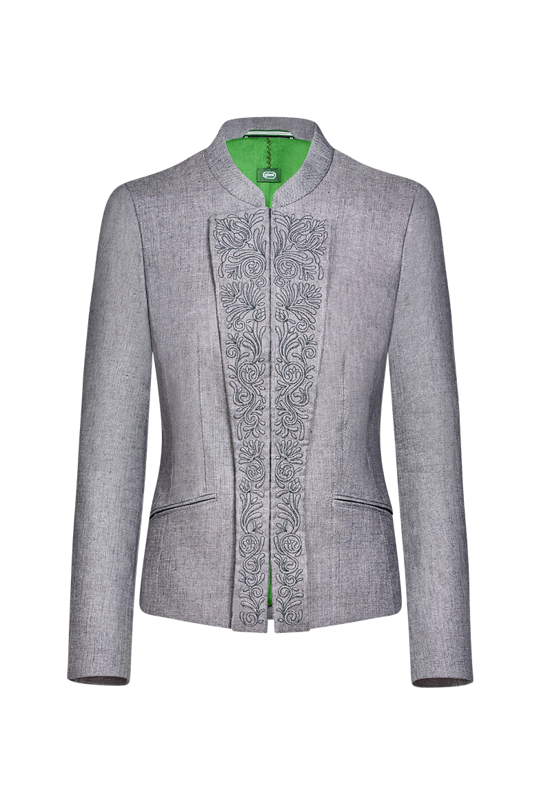 Jacke mit Lederhosen-Stickerei - Bild 1