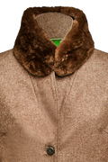 Mantel aus Loden mit Pelz - Miniatur 2