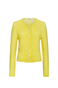 Plattierte Strickjacke mit Brokatmuster - Miniatur 1