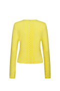 Plattierte Strickjacke mit Brokatmuster - Miniatur 2