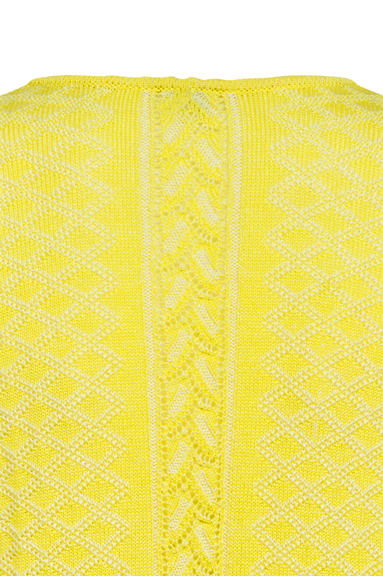 Plattierte Strickjacke mit Brokatmuster - Bild 5