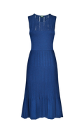 Tailliertes Kleid mit kunstvollen Strickmustern - Miniatur 1