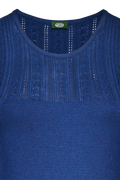 Tailliertes Kleid mit kunstvollen Strickmustern - Miniatur 3