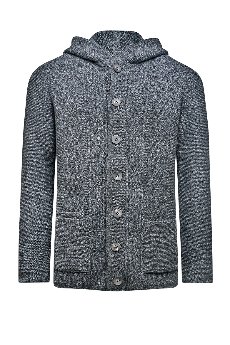 Strickjacke mit Kapuze - Bild 1
