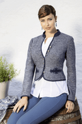 Klassische Bluse mit gestickter Margerite - Miniatur 7