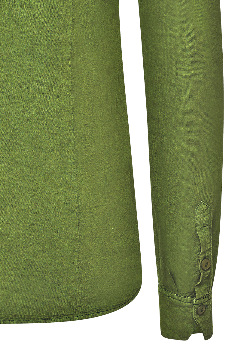 Bluse mit kontrastreicher Gamsstickerei - Bild 6