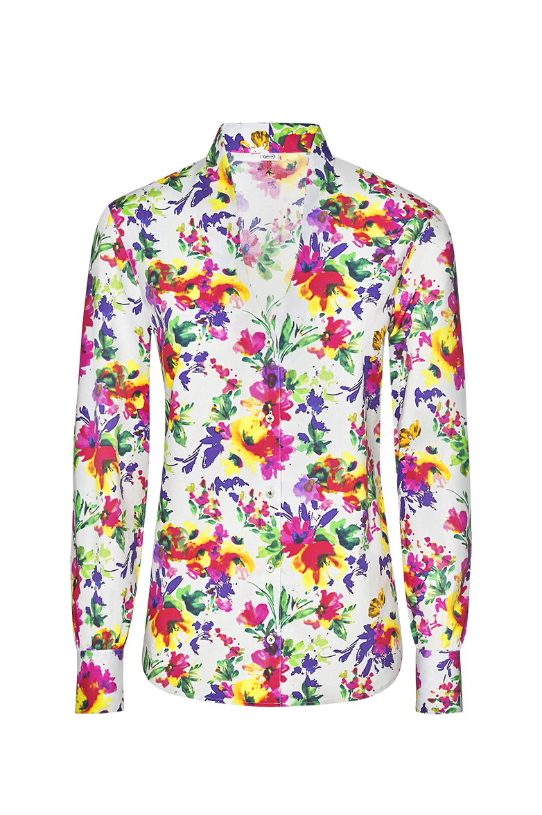 Blumenbluse - Bild 1