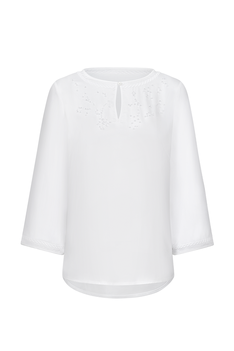 Bluse mit handgesetztem Strass - Bild 1