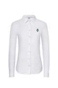 Ornament-Bluse weiß/weiß - Miniatur 1