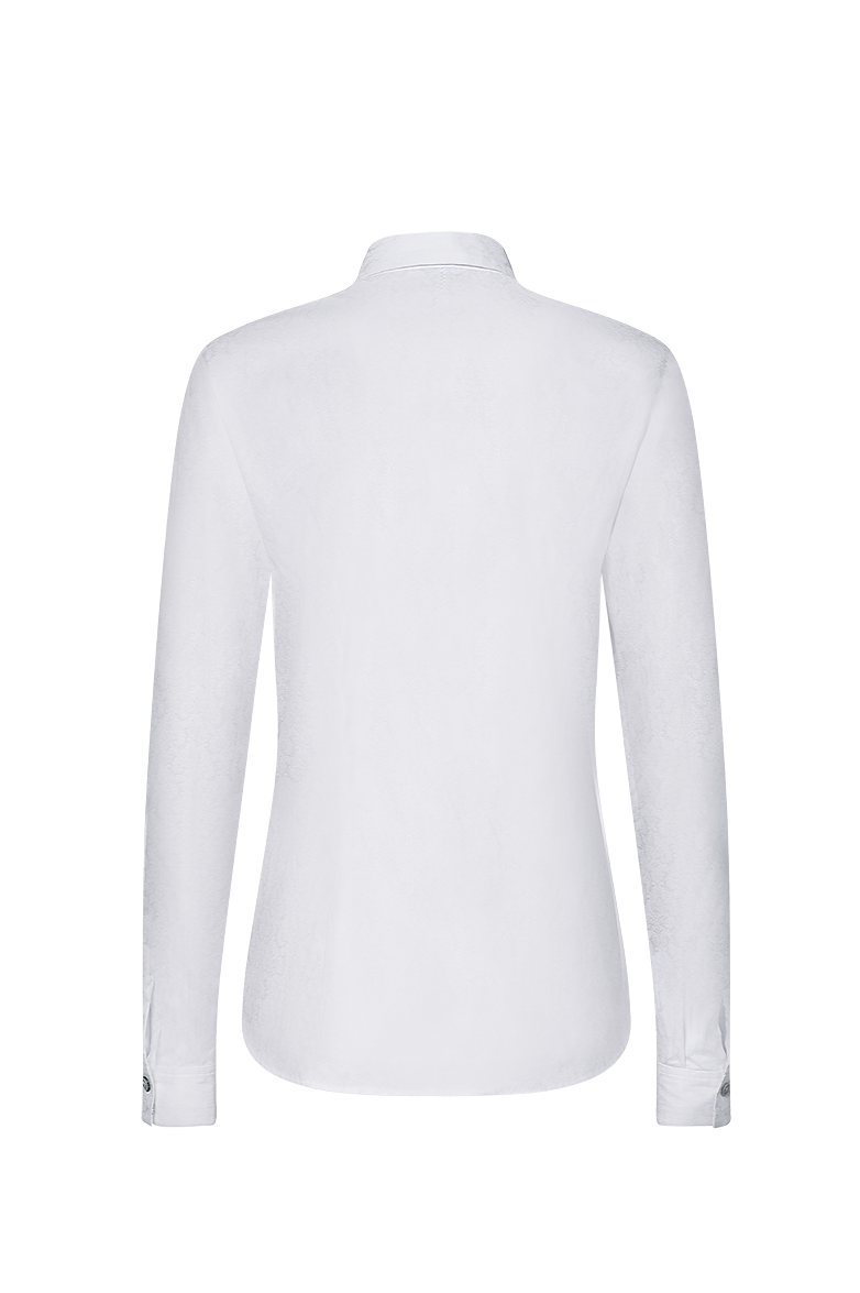 Ornament-Bluse weiß/weiß - Bild 2