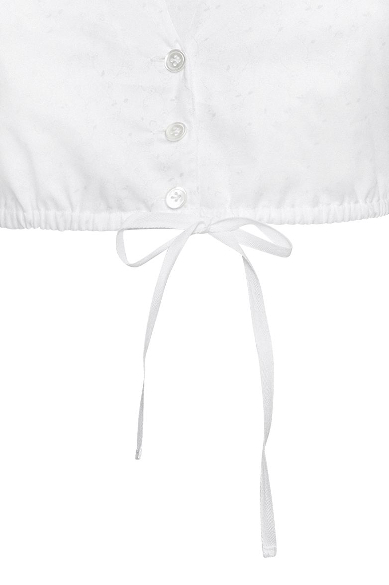Dirndlbluse mit V-Ausschnitt - Bild 3