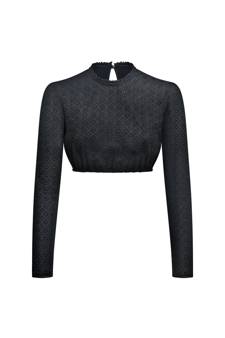 Dirndlbluse aus Baumwolle - Bild 1