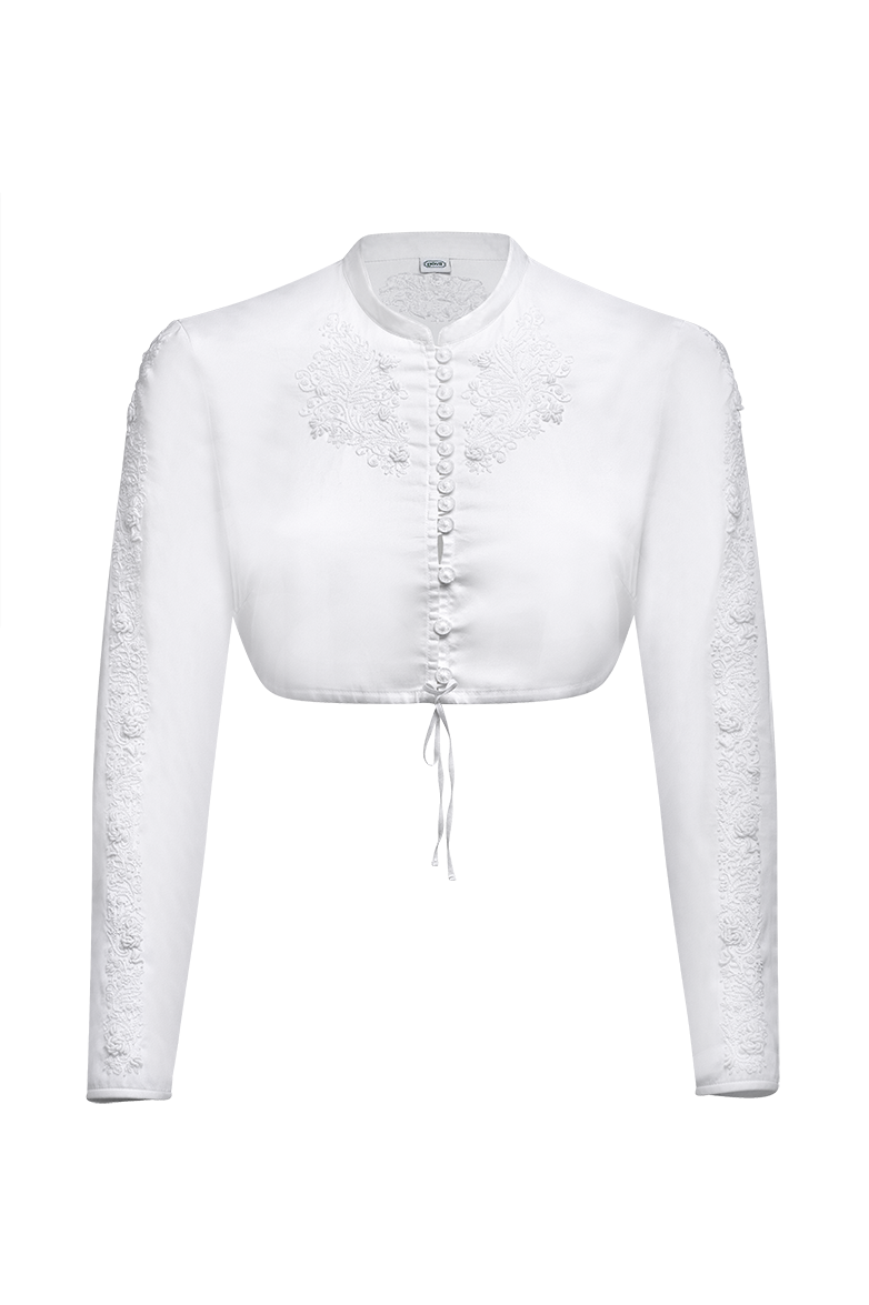 Dirndlbluse Edition aus Baumwollsatin - Bild 1