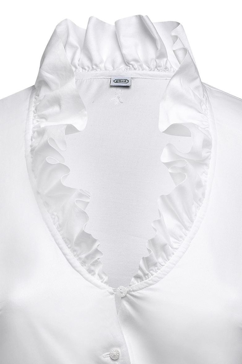 Dirndlbluse aus Baumwollsatin - Bild 3