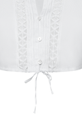 Dirndlbluse mit Spitzenbändern - Miniatur 4