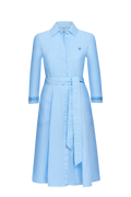 Hemdblusenkleid mit Modelstickerei - Miniatur 1