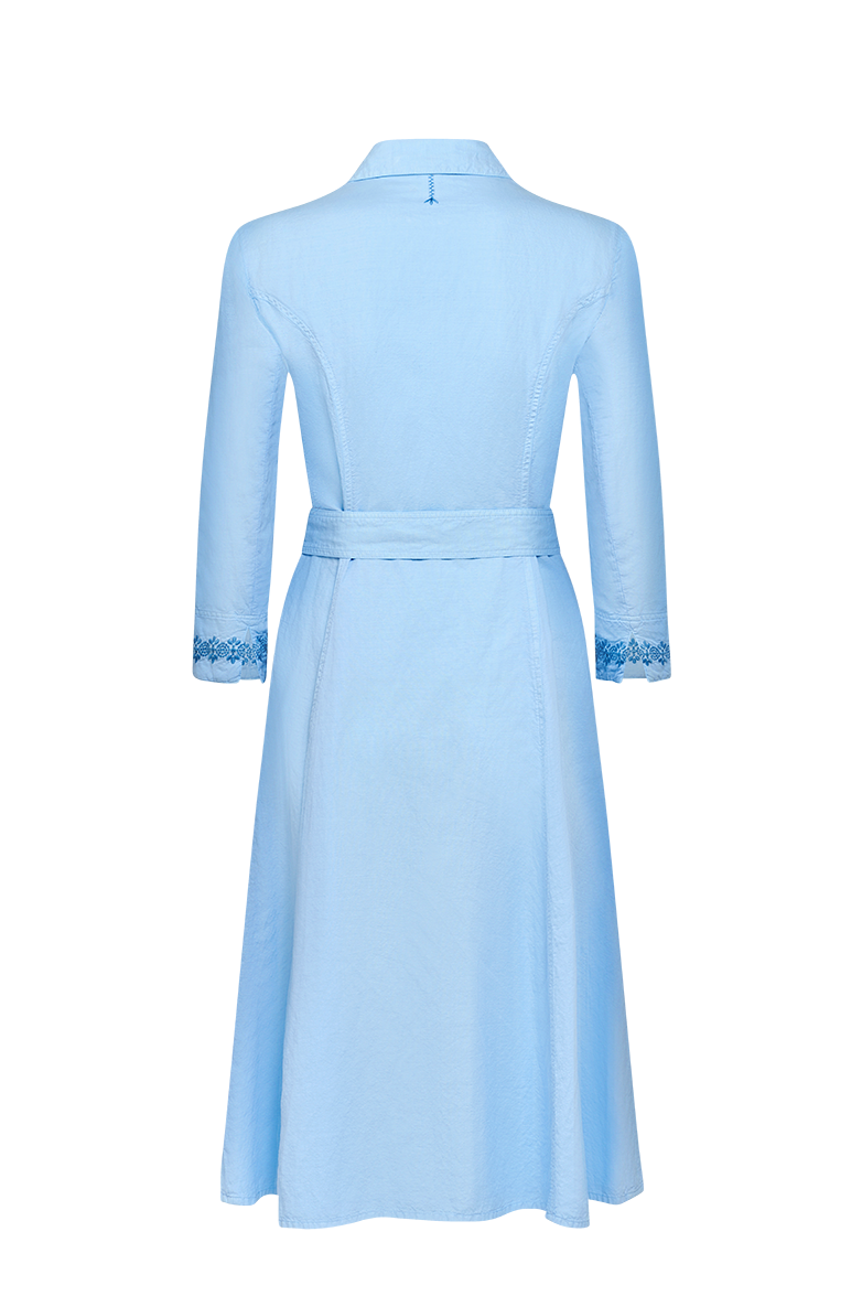 Hemdblusenkleid mit Modelstickerei - Bild 2