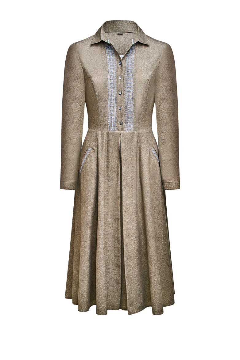Kreuzstich Hemdblusenkleid - Bild 1