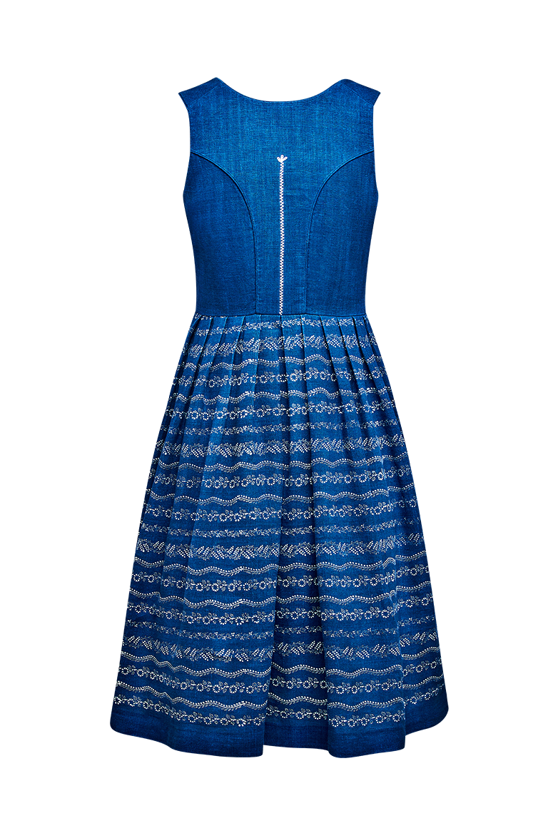 Dirndl aus Blaudruckleinen - Bild 2