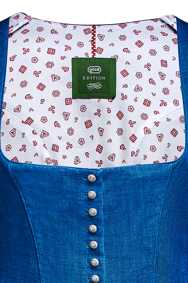 Dirndl aus Blaudruckleinen - Bild 5