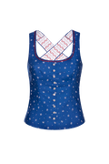 Blaudruck-Mieder - Miniatur 1