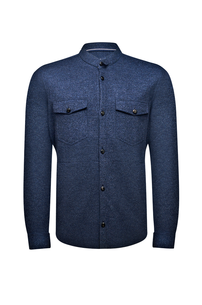 Shirtjacket in offenkantigem Strick - Bild 1