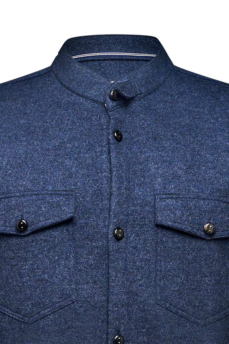 Shirtjacket in offenkantigem Strick - Bild 3