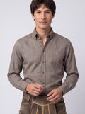 Button-down Hemd Fischgrat - Miniatur 7
