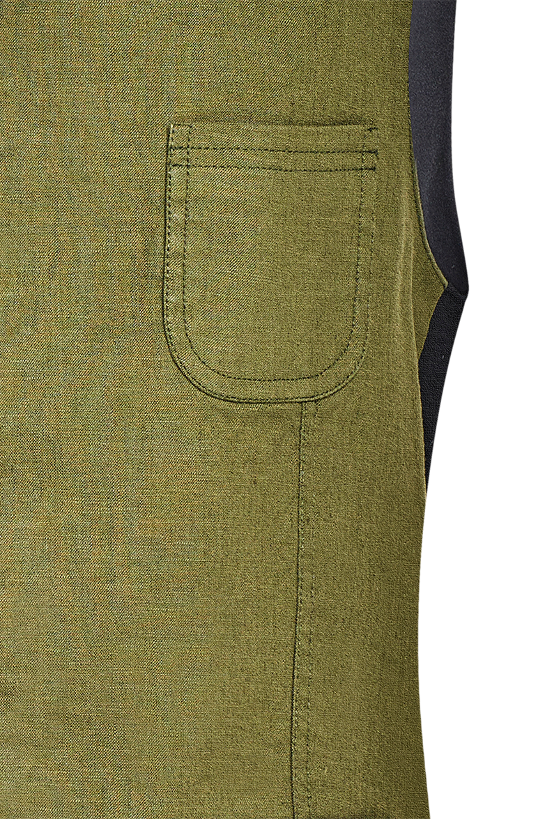 Vorpatiniertes Gilet aus Baumwolle/Leinen - Bild 5