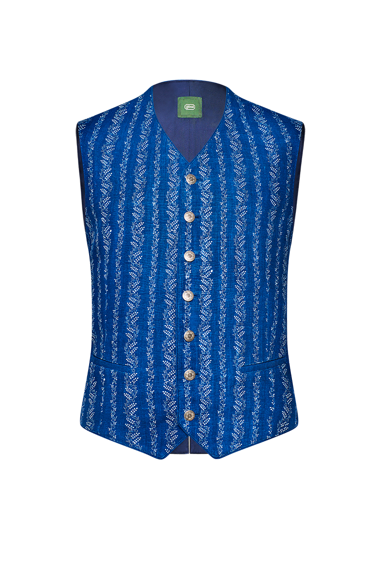 Blaudruck-Gilet - Bild 1