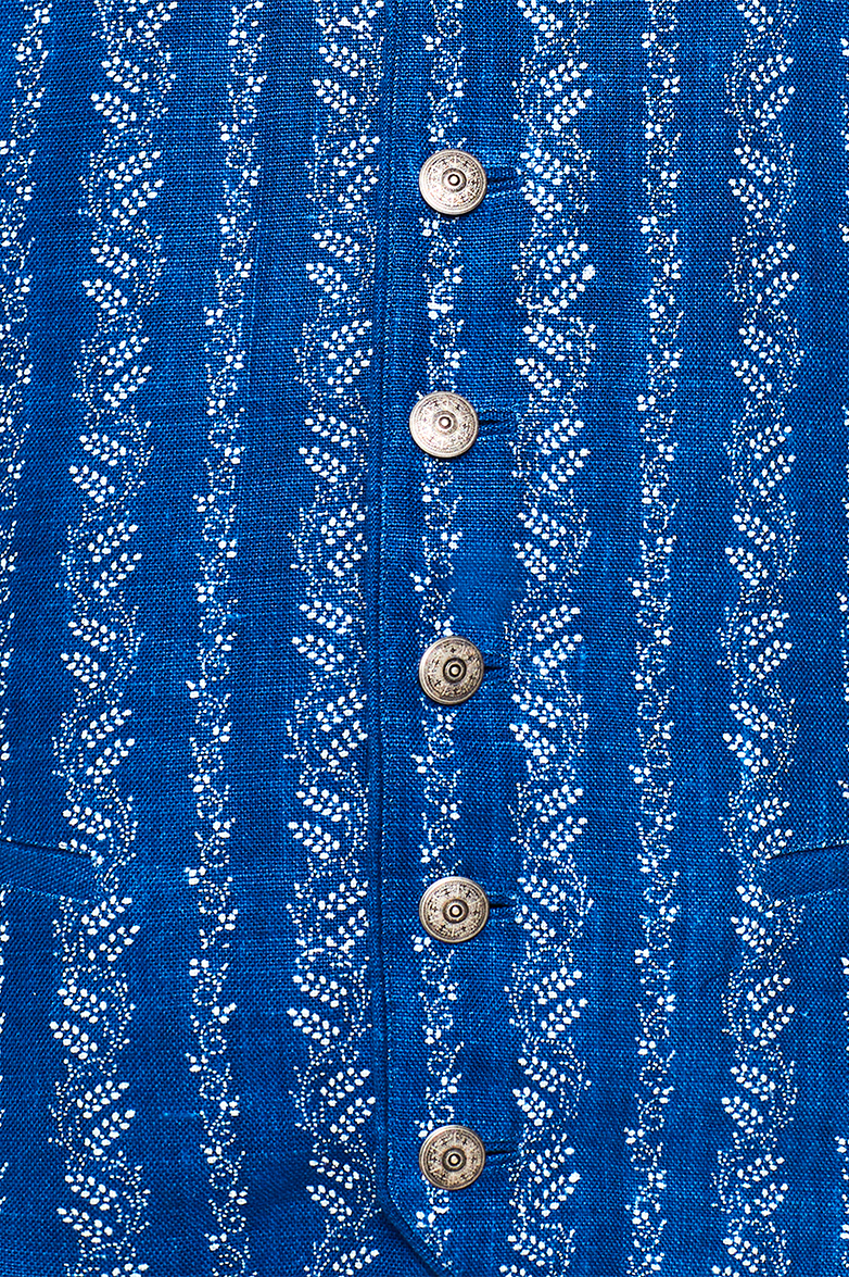Blaudruck-Gilet - Bild 4