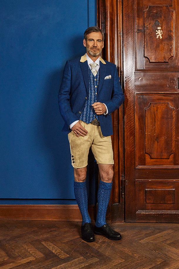 Blaudruck-Gilet - Bild 7