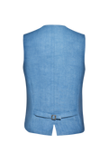 Blaudruck-Gilet mit Reliefstickerei - Miniatur 2
