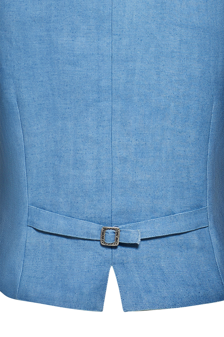 Blaudruck-Gilet mit Reliefstickerei - Bild 6