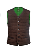 Steppgilet aus Links/links-Strick - Miniatur 1