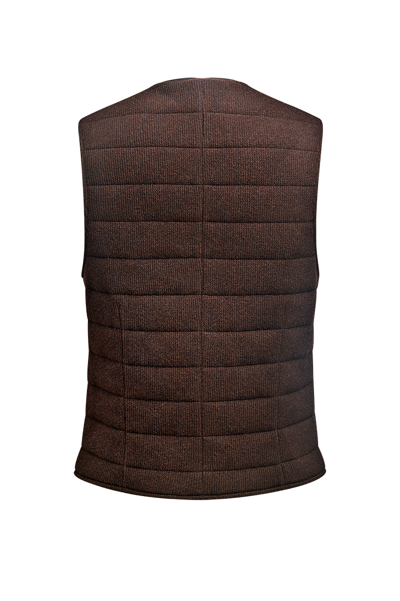 Steppgilet aus Links/links-Strick - Bild 2