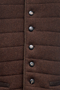 Steppgilet aus Links/links-Strick - Miniatur 4