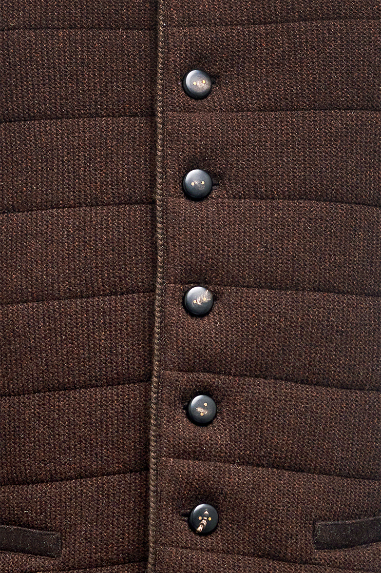 Steppgilet aus Links/links-Strick - Bild 4