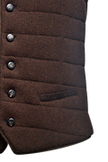 Steppgilet aus Links/links-Strick - Miniatur 5