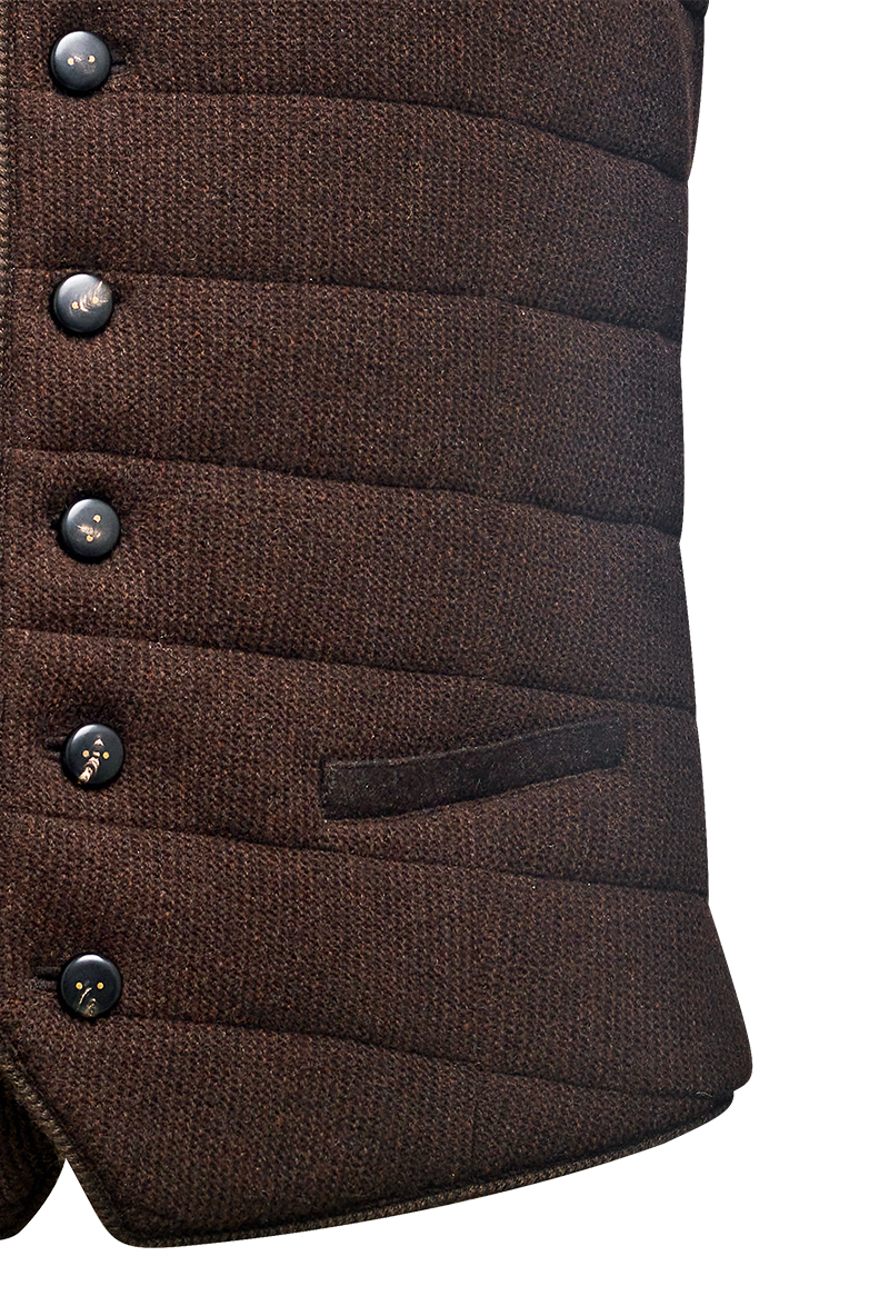 Steppgilet aus Links/links-Strick - Bild 5