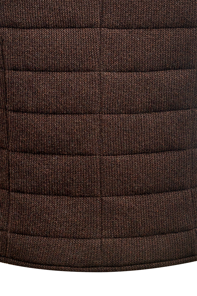 Steppgilet aus Links/links-Strick - Bild 6
