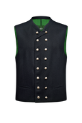 Doppelreiher Gilet aus Loden - Miniatur 1