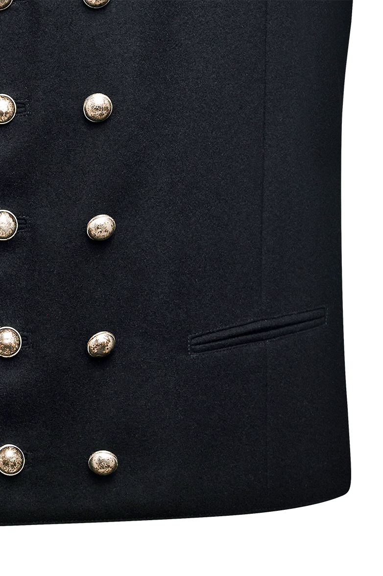 Doppelreiher Gilet aus Loden - Bild 5