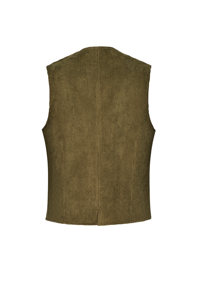 Cordgilet mit Revers - Bild 2